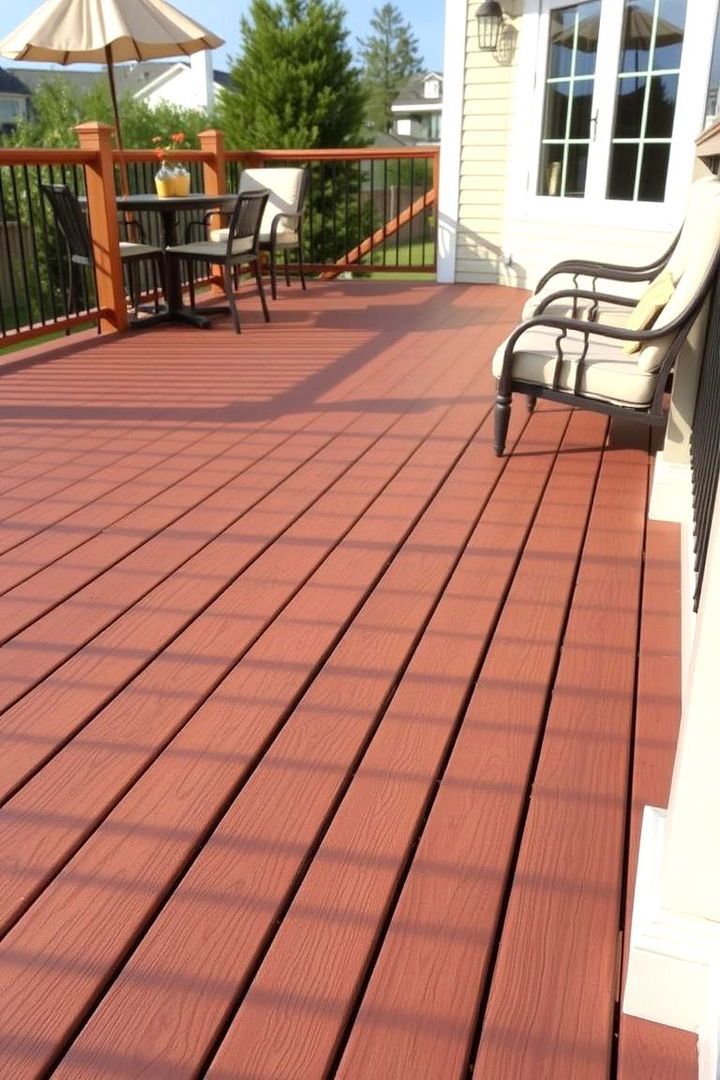 All Weather Composite Deck - 22 Ground Level Deck Ideas