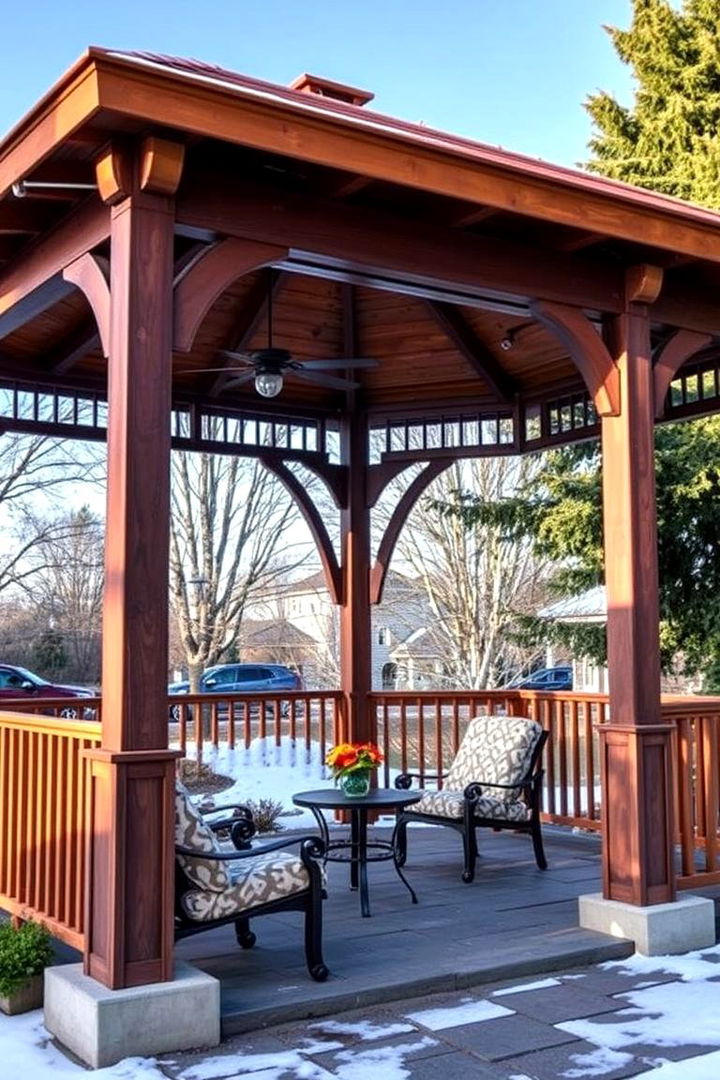 All Weather Year Round Gazebo - 22 Backyard Gazebo Ideas