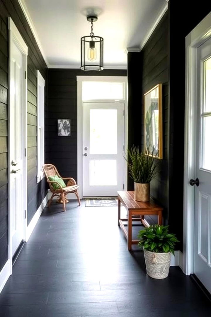 Allocated Black Accent Walls - 22 Black Porch Ideas