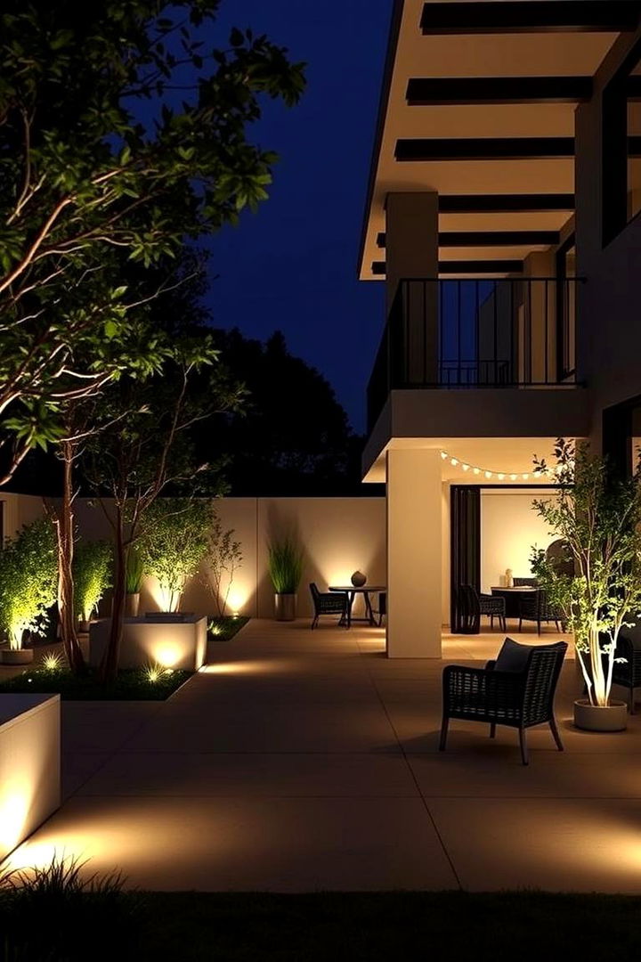 Ambient Black Lighting Innovations - 22 Black Porch Ideas