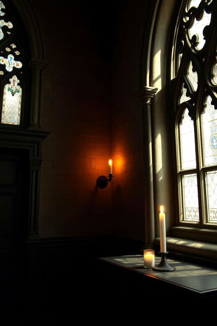 Ambient Candle Lighting - 22 Gothic Living Room Ideas