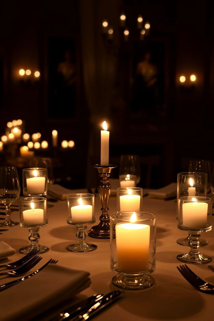 Ambient Candle Lighting - 22 Formal Dining Room Ideas