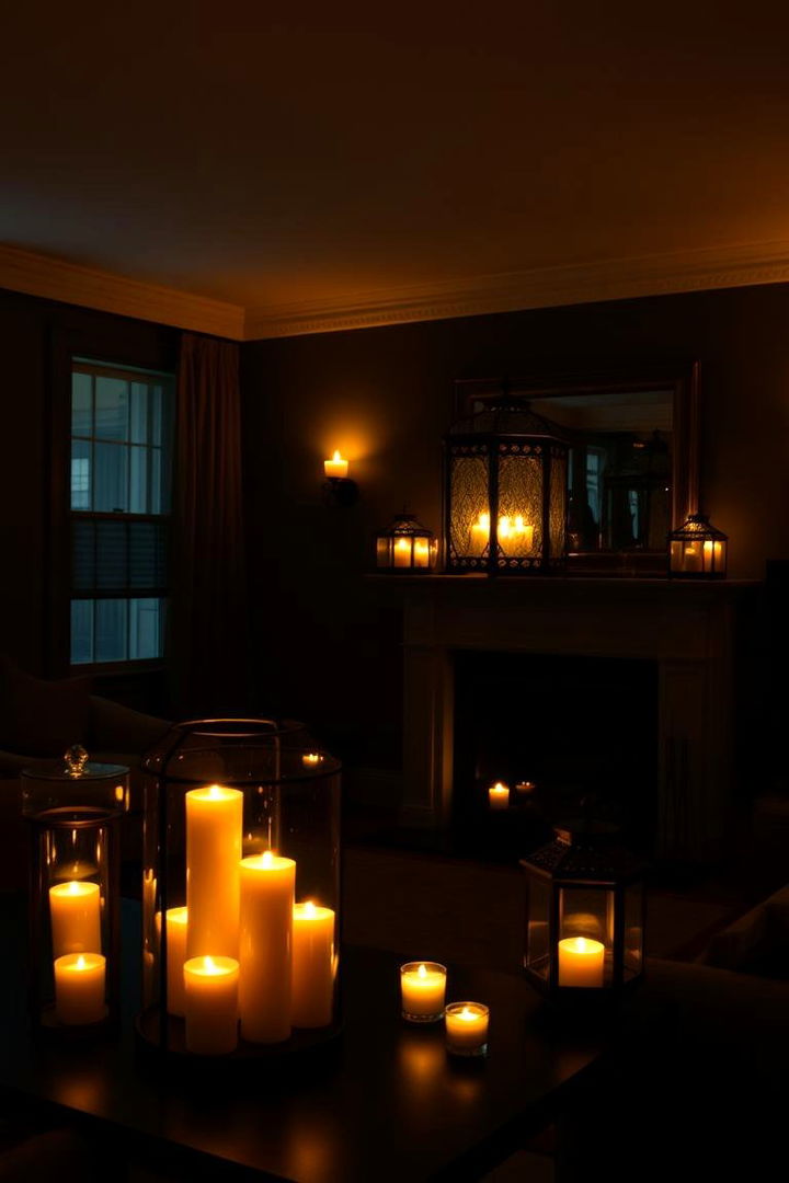 Ambient Candle and Lantern Moments - 22 Moody Boho Living Room Ideas
