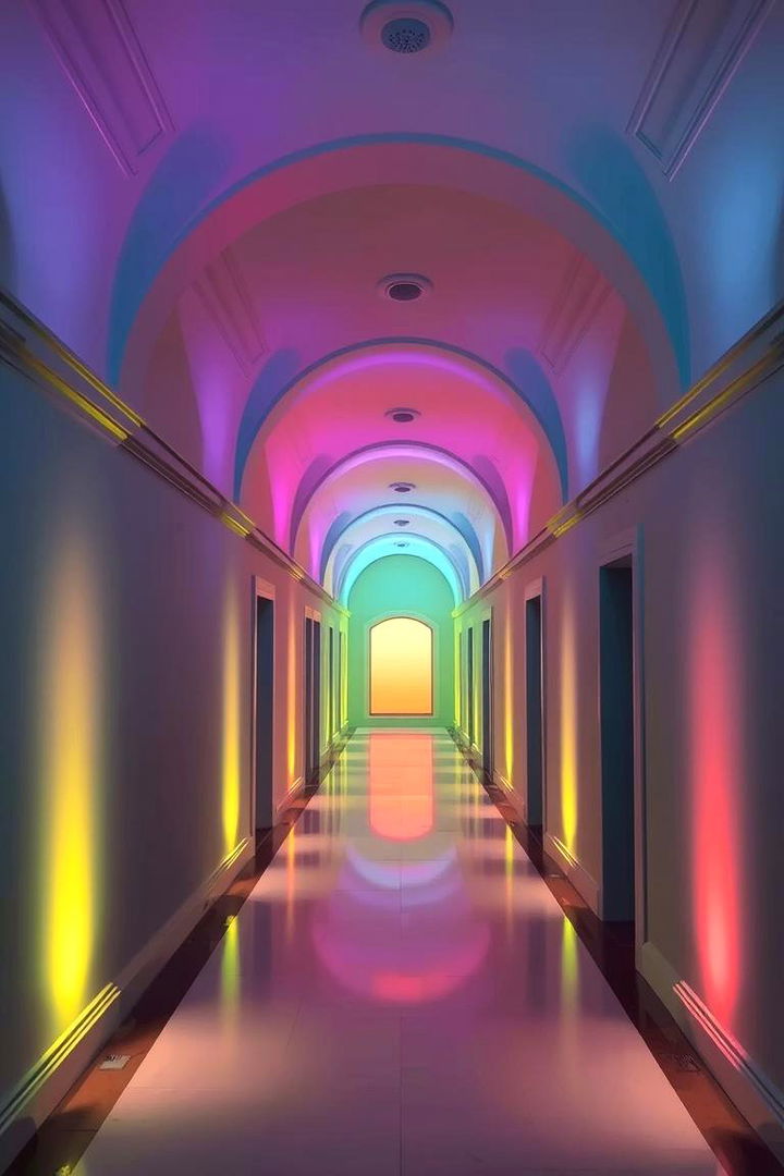 Ambient Color Transitions - 22 Boho Hallway Ideas