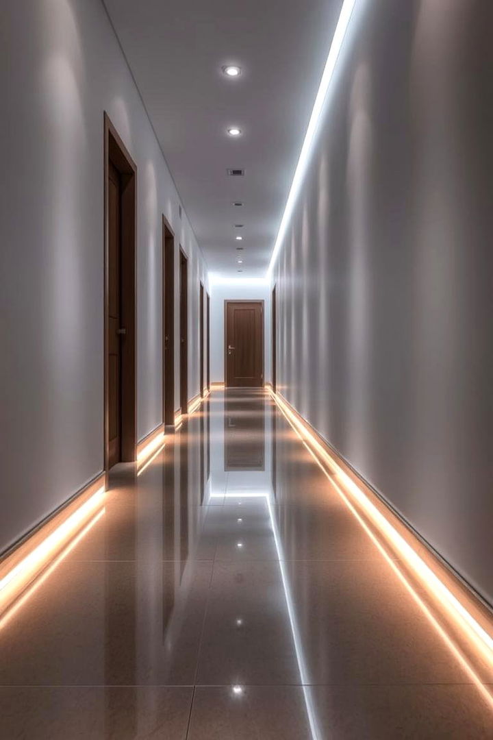 Ambient Floor Illumination - 22 Dark Hallway Ideas
