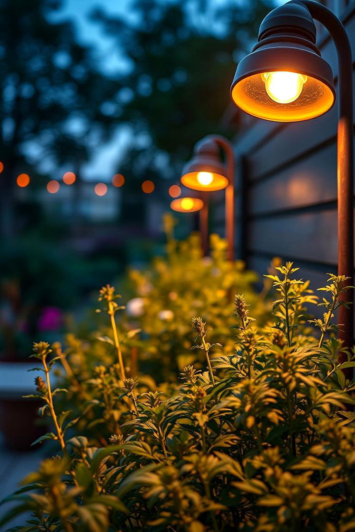Ambient Herb Garden Lighting - 22 Garden Decor Ideas