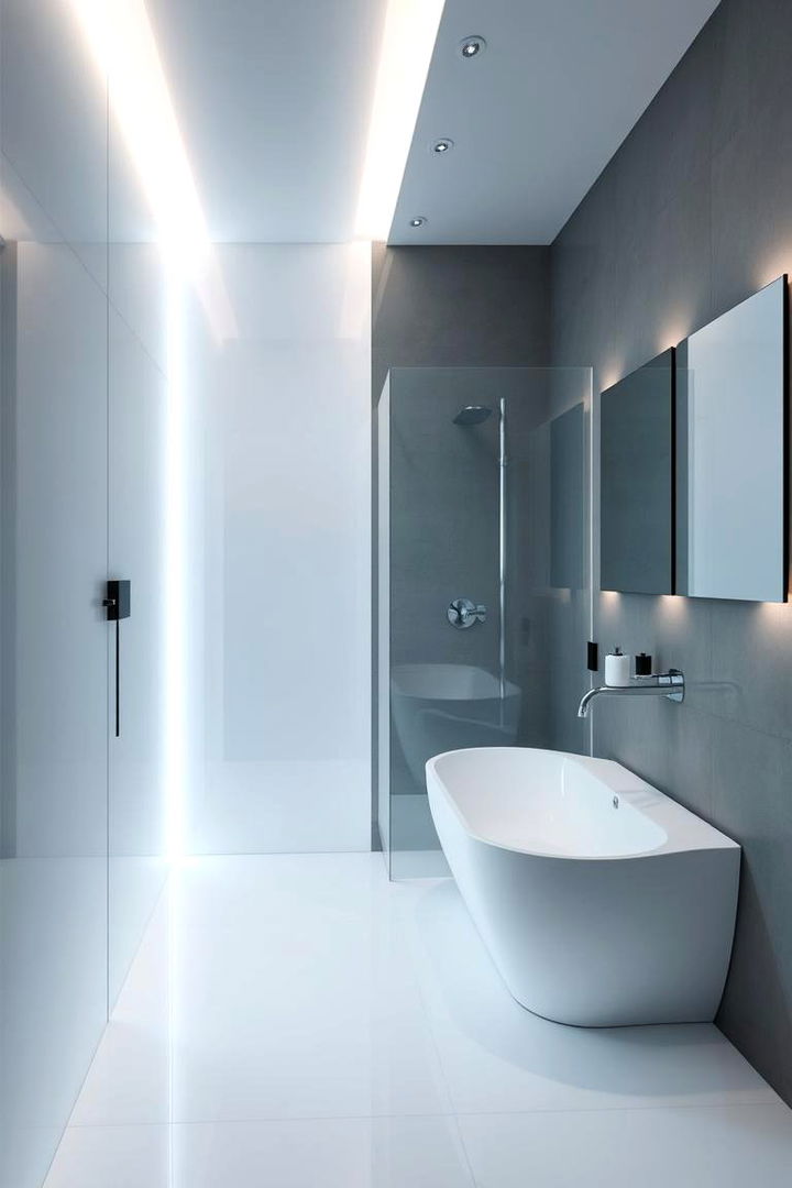 Ambient LED Lighting for a Soft Glow - 22 Elegant Bathroom Decor Ideas