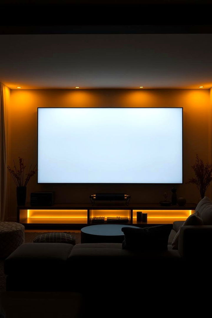Ambient Light Enhanced Media Walls - 22 Media Wall Ideas