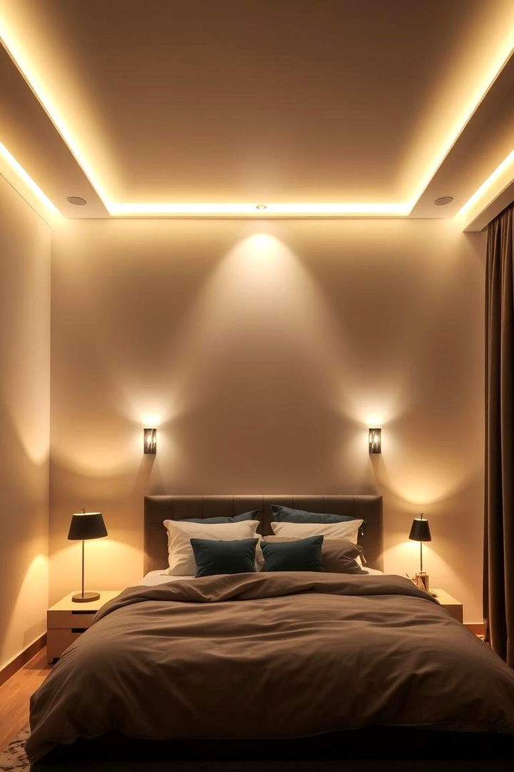 Ambient Lighting Effects - 22 Bachelor Room Ideas