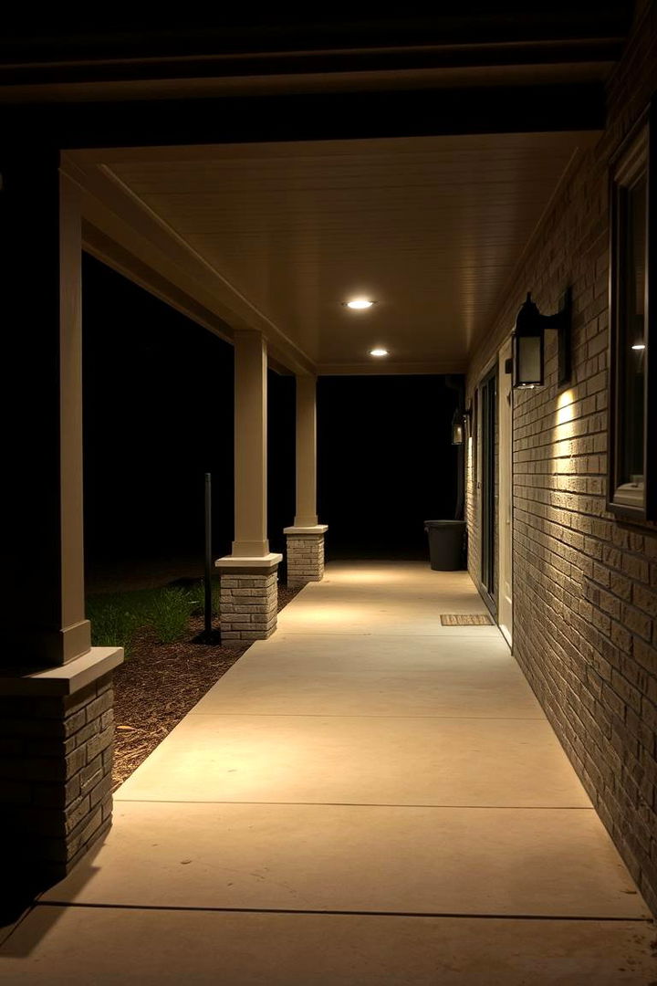 Ambient Lighting Enhancements - 22 Concrete Porch Ideas
