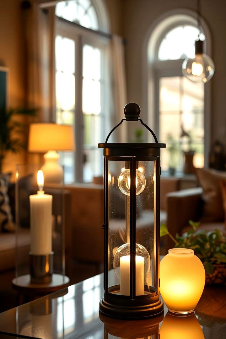 Ambient Lighting Enhancements - 22 Earthy Living Room Decor Ideas