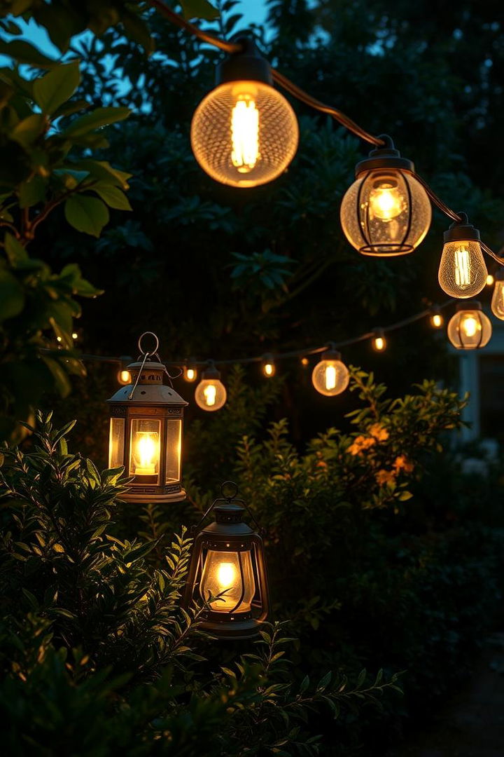 Ambient Lighting Garden Setting - 22 Patio Garden Ideas