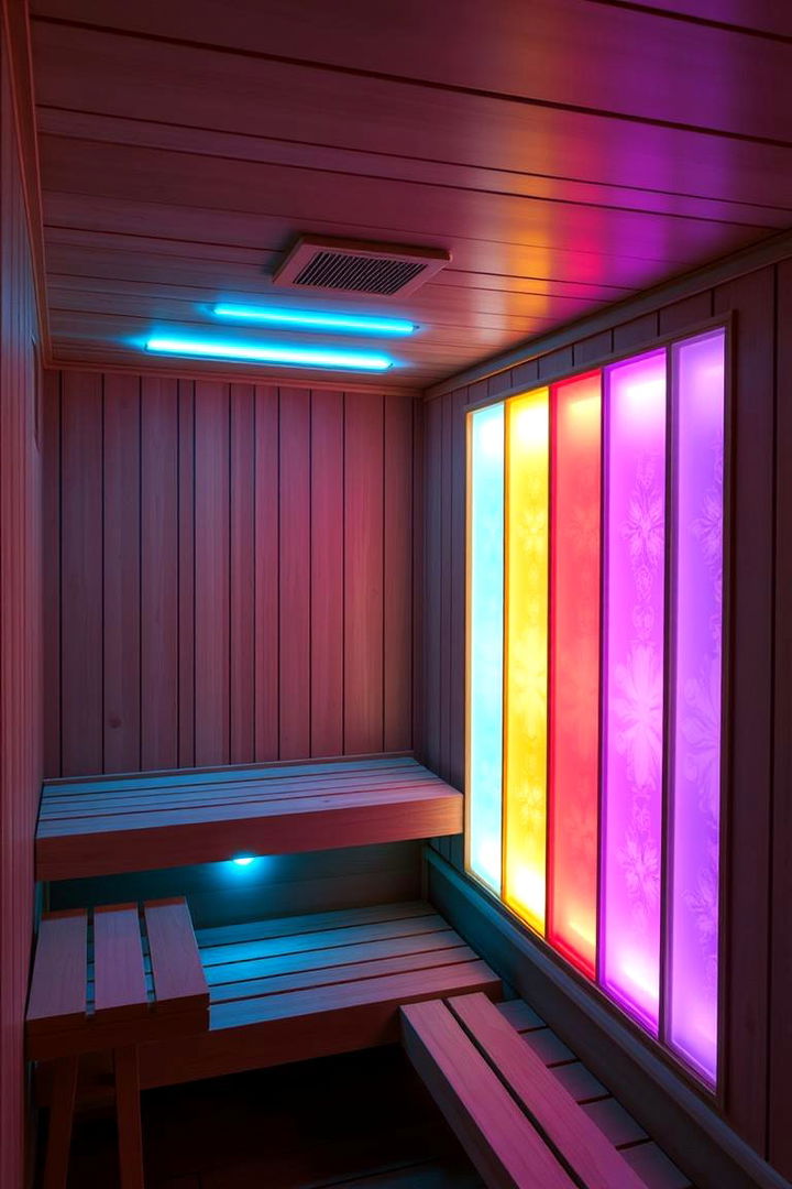 Ambient Lighting Harmony - 22 Sauna Room Design Ideas