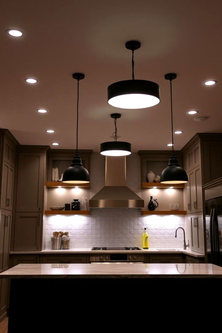 Ambient Lighting Innovation - 22 Gray and Black Kitchen Ideas