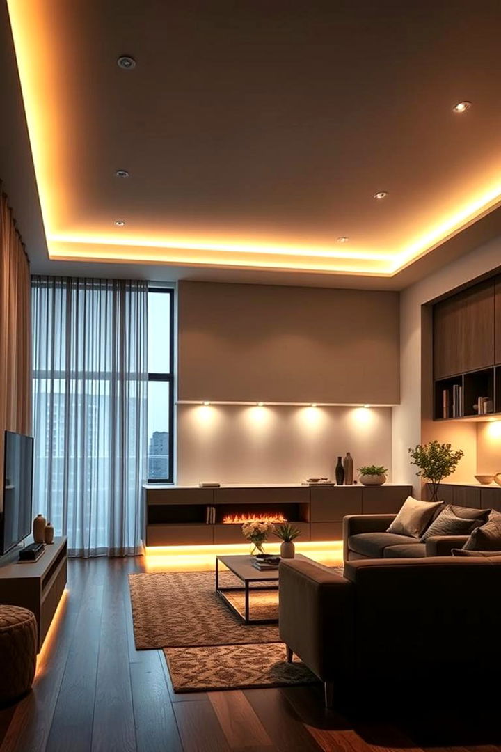 Ambient Lighting Innovations - 22 Royal Living Room Design Ideas