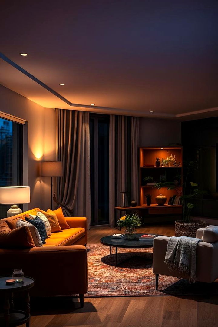 Ambient Lighting Innovations - 22 Mens Living Room Ideas