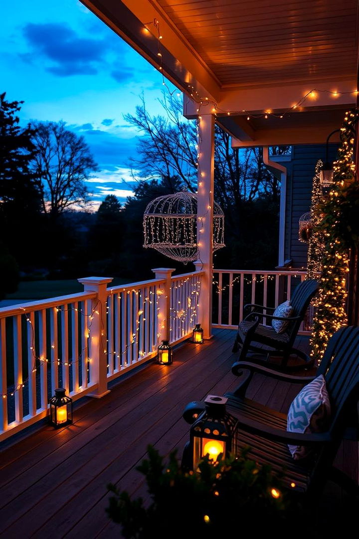 Ambient Lighting Inspiration - 22 Front Porch Deck Ideas