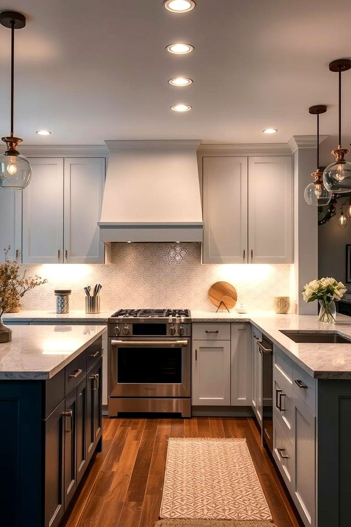 Ambient Lighting Inspired by Cashmere - 22 Cashmere Kitchen Ideas