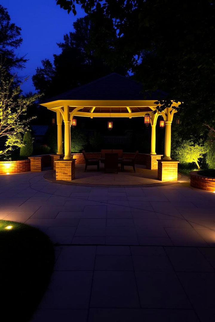 Ambient Lighting Magic - 22 patio with a gazebo ideas