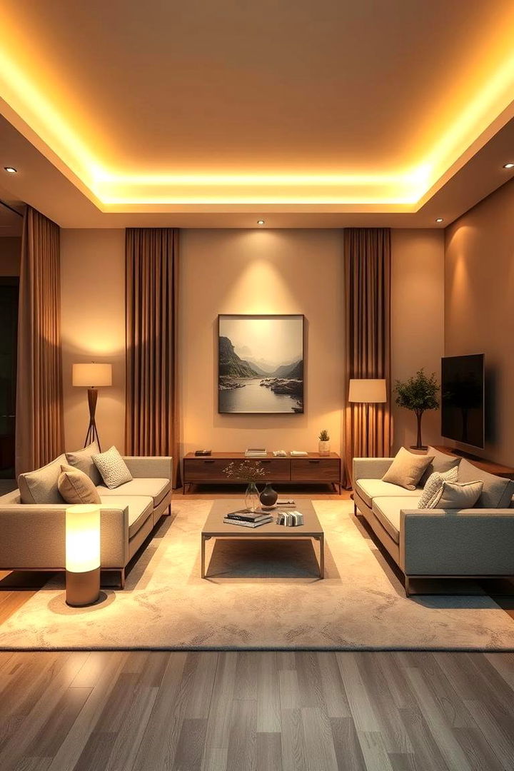 Ambient Lighting Techniques - 22 Moody Living Room Ideas