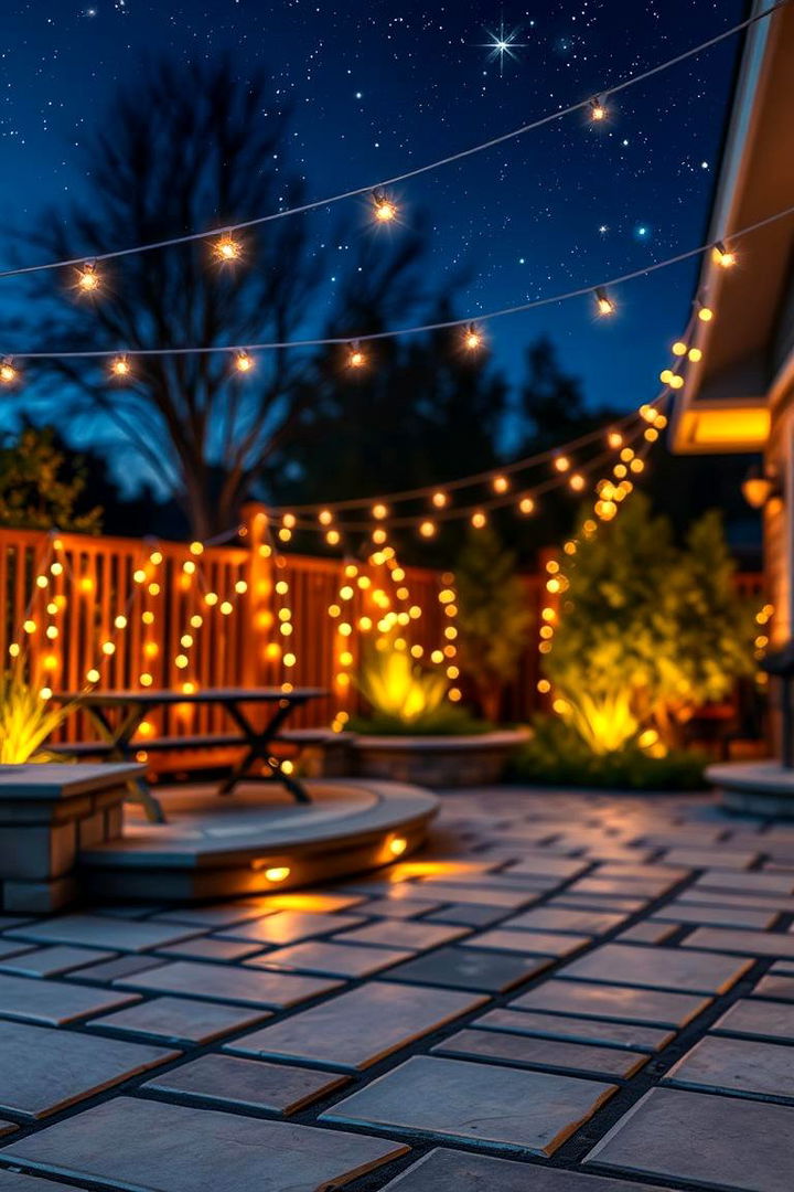 Ambient Lighting Wonderland - 22 Bluestone Patio Ideas