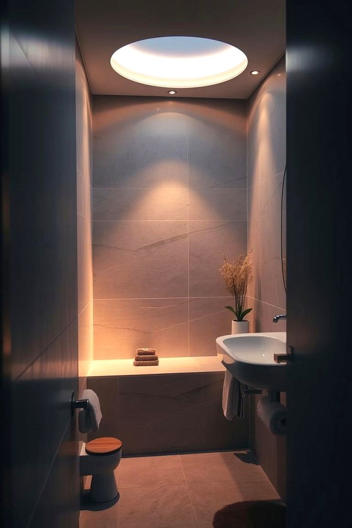 Ambient Lighting Zones - 22 Small Bathroom Lighting Ideas