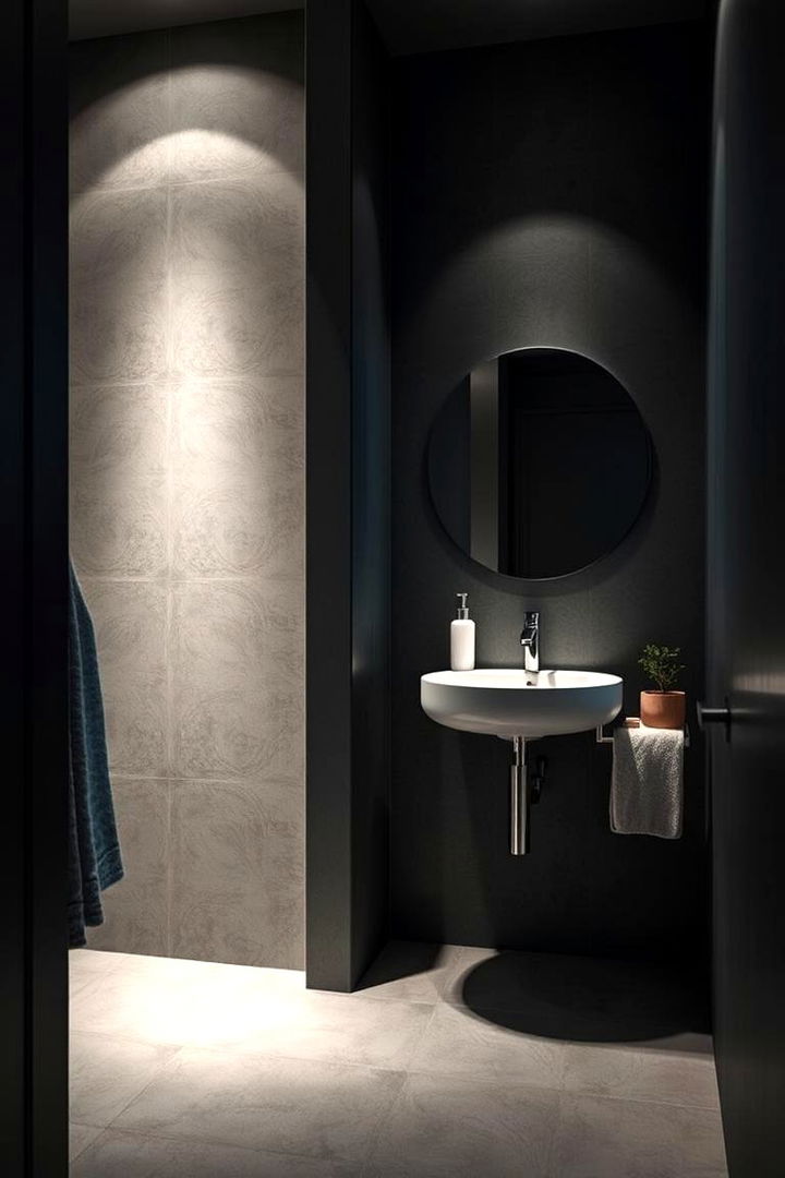 Ambient Lighting for Grey Bathrooms - 22 Grey Bathroom Ideas