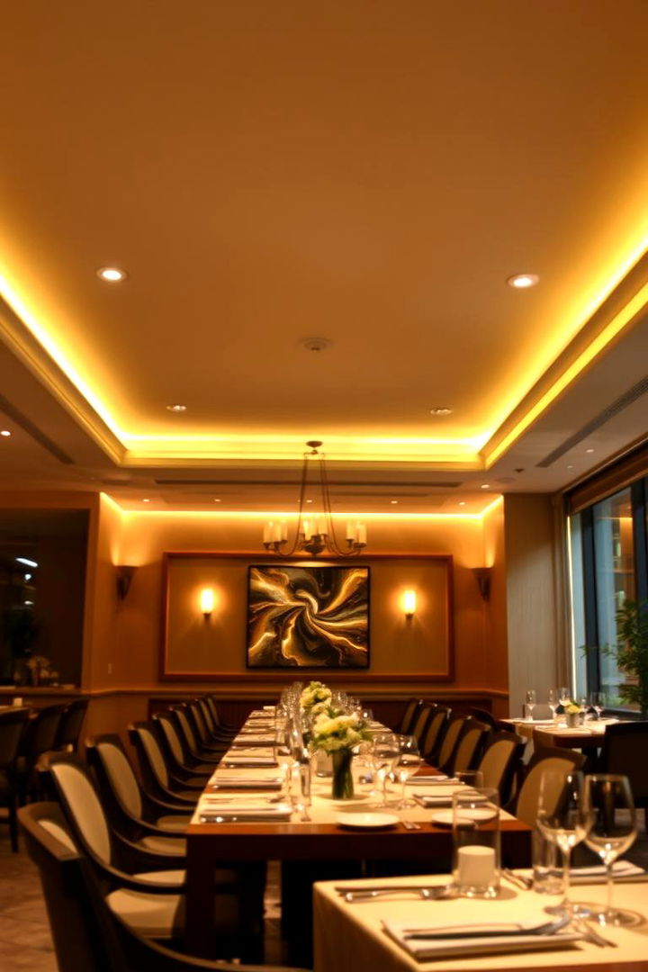Ambient Lighting for Mood Setting - 22 Luxury Dining Room Ideas