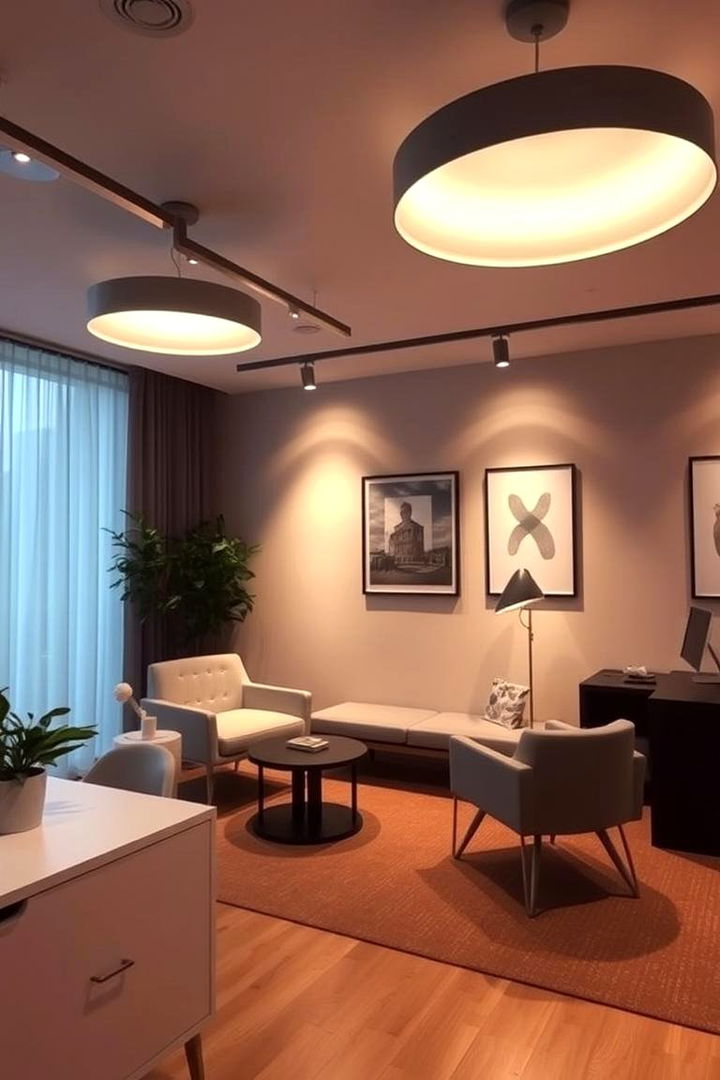 Ambient Lighting for a Calming Glow - 22 Home Office Lighting Ideas