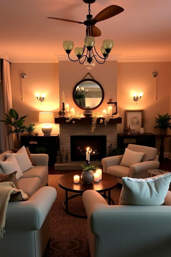 Ambient Lighting - 22 Fall Living Room Ideas