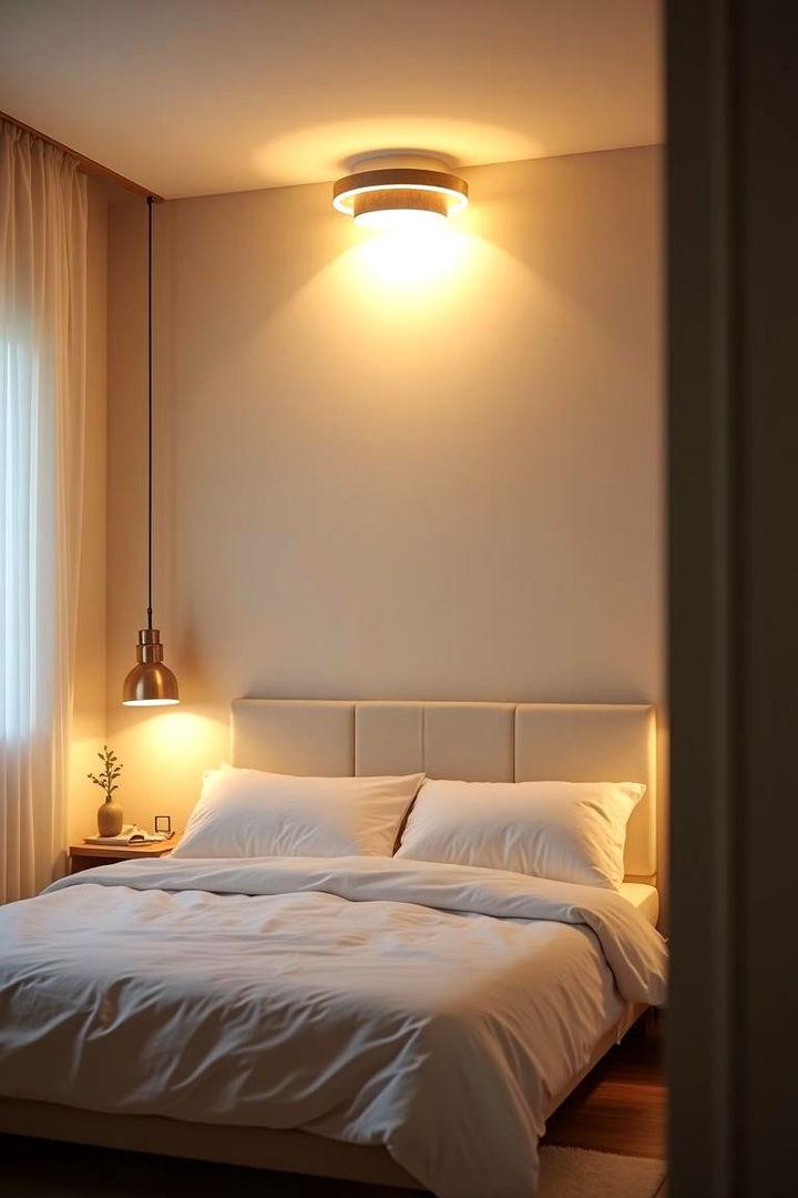 Ambient Overhead Designs - 22 Small Bedroom Lighting Ideas
