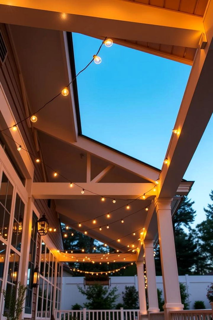 Ambient String Lighting - 22 Front Porch Lighting Ideas