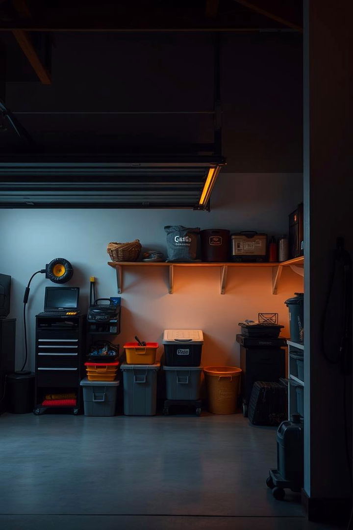 Ambient Warm Lighting - 22 Garage Lighting Ideas