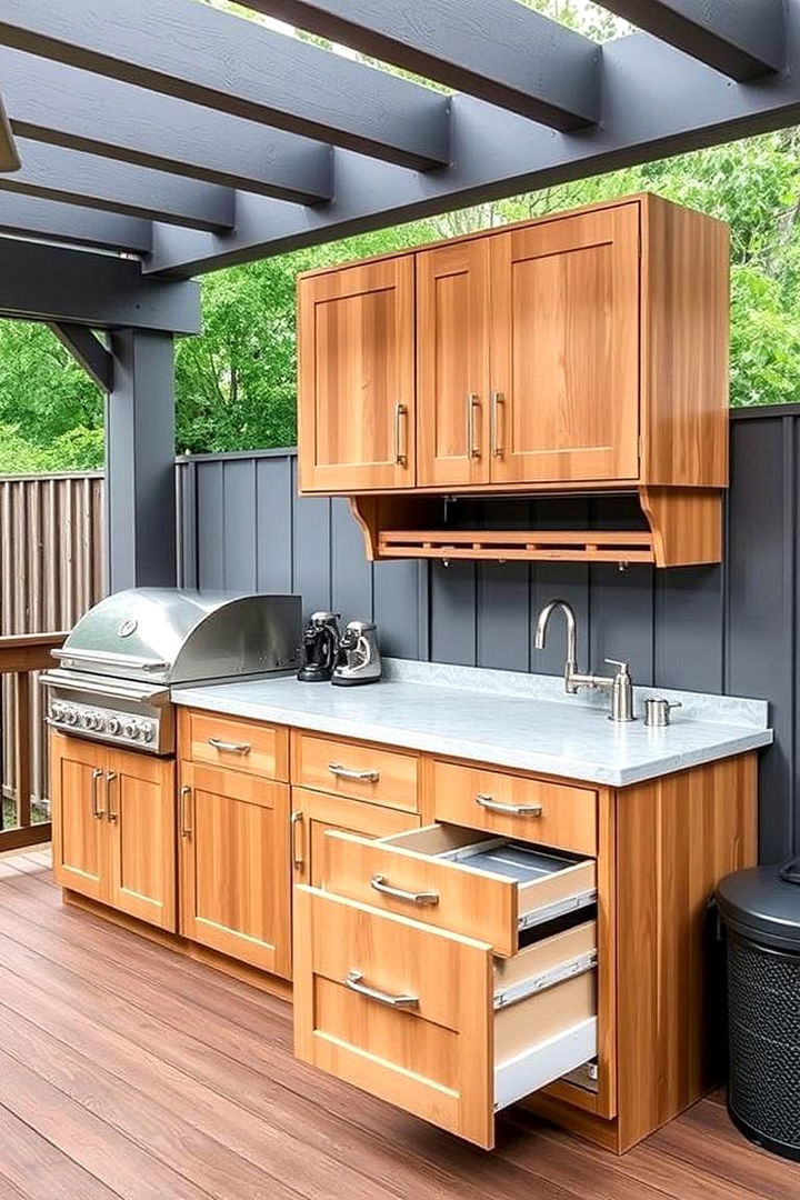 Ample Storage Solutions - 22 Outdoor Kitchen on Deck