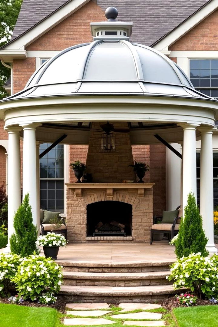 Amplifying Curb Appeal - 22 Gazebo With Fireplace