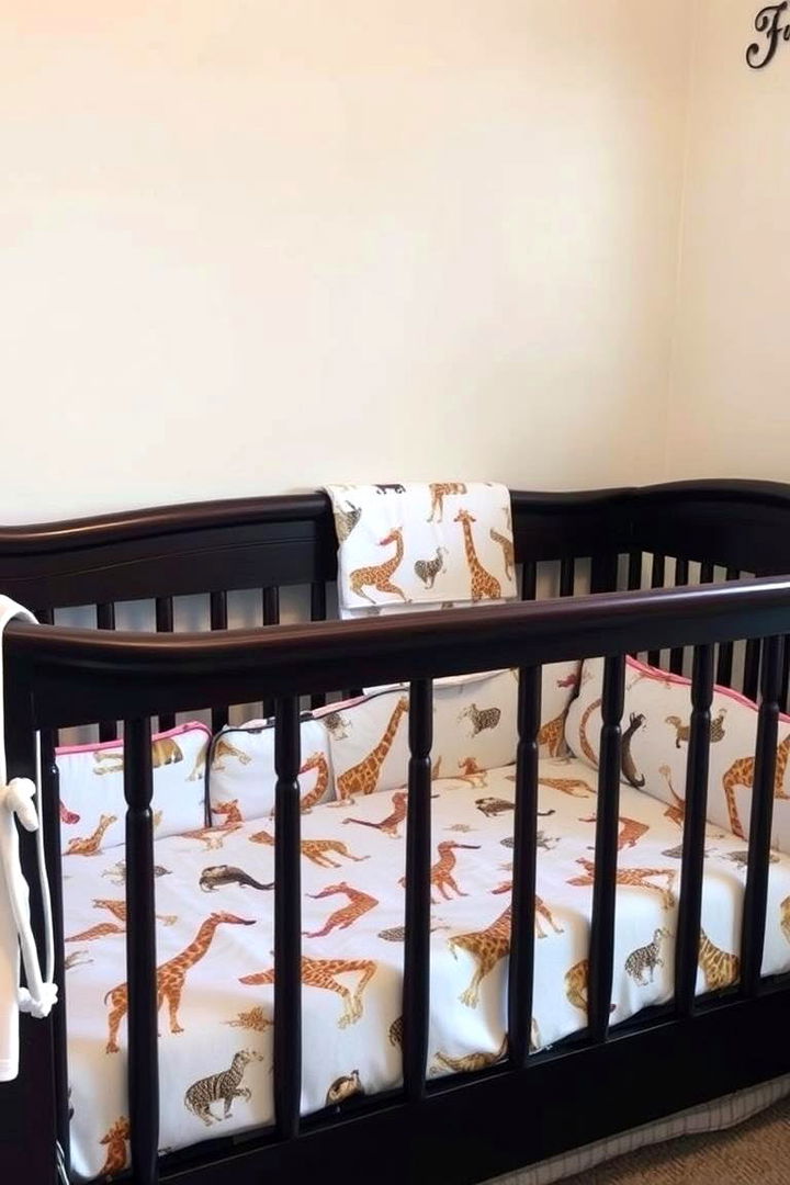 Animal Print Crib Linens - 22 Giraffe Nursery Ideas