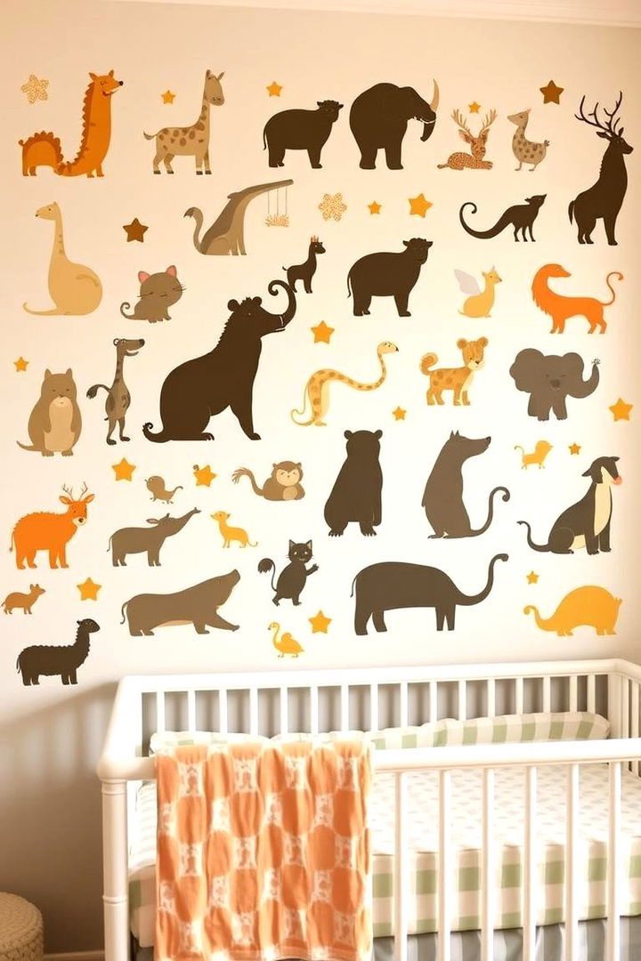 Animal Themed Accent Walls - 22 Nursery Accent Wall Ideas