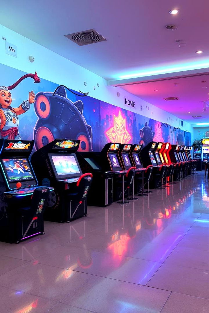 Animated Wall Murals Arcade - 22 Arcade Room Ideas