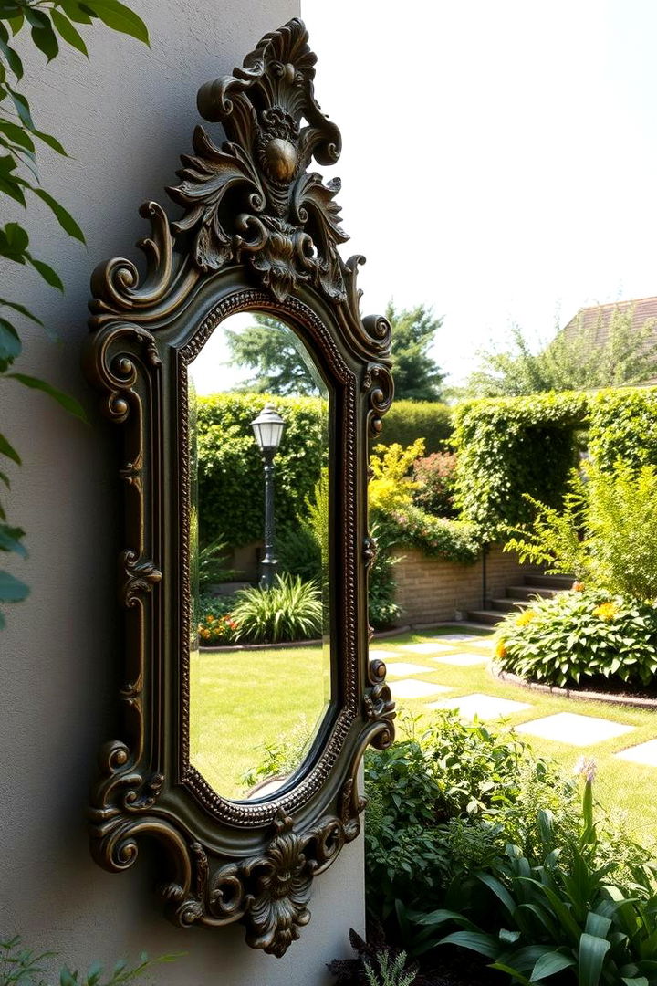 Antique Baroque Mirrors - 22 Garden Mirror Ideas