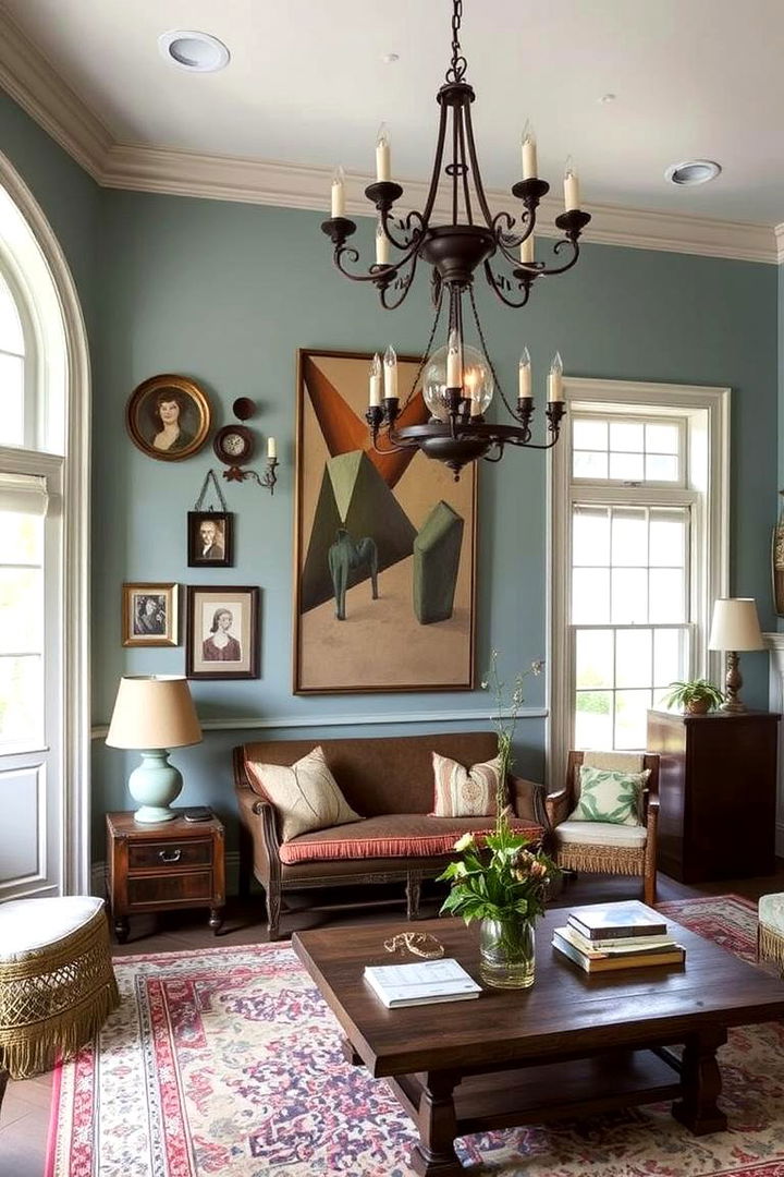 Antique Blue and Sage Mood - 22 Blue and Green Color Combos for Decorating