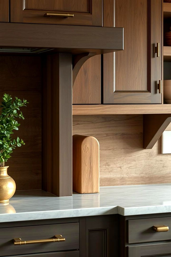 Antique Brass Fixtures - 22 Primitive Kitchen Ideas