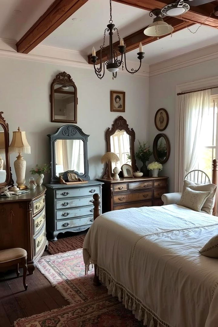 Antique Furnishings Charm - 22 Country Bedroom Ideas