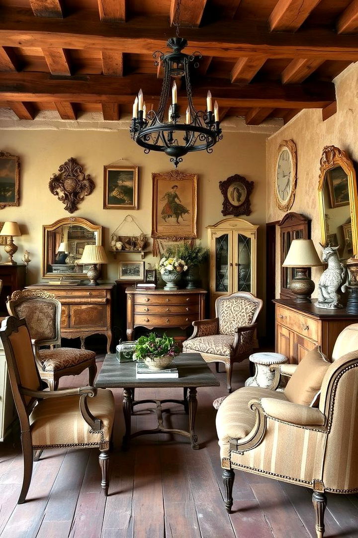 Antique Furniture Charm - 22 Tuscan Interior Design Ideas