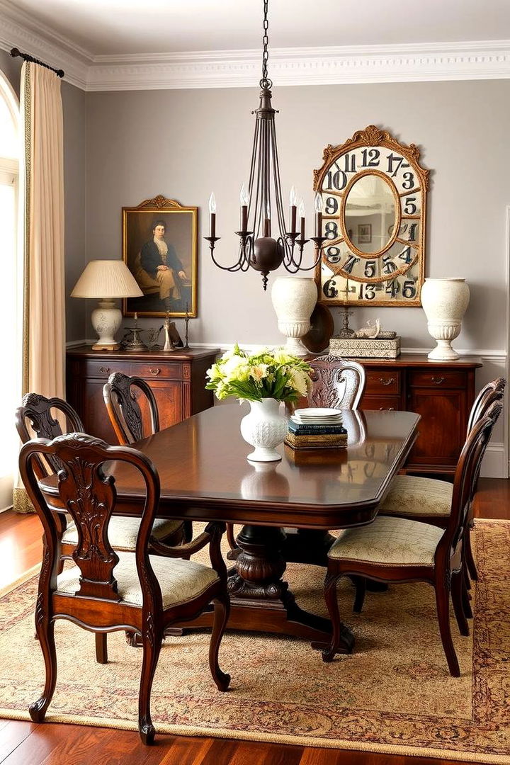 Antique Furniture Fusion - 22 Parisian Dining Room Ideas