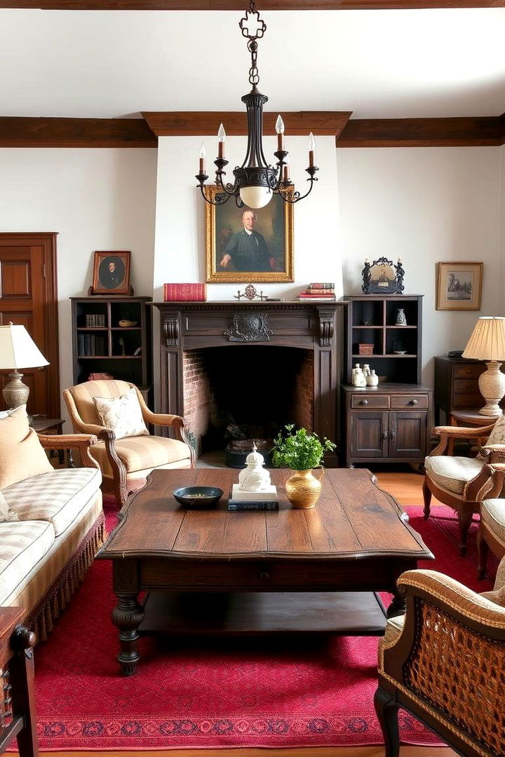 Antique Furniture Selections - 22 Colonial Living Room Ideas