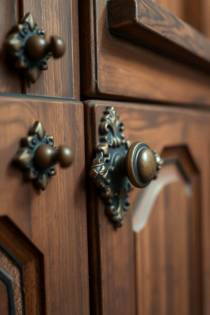 Antique Hardware for Vintage Touches - 22 Craftsman Kitchen Ideas