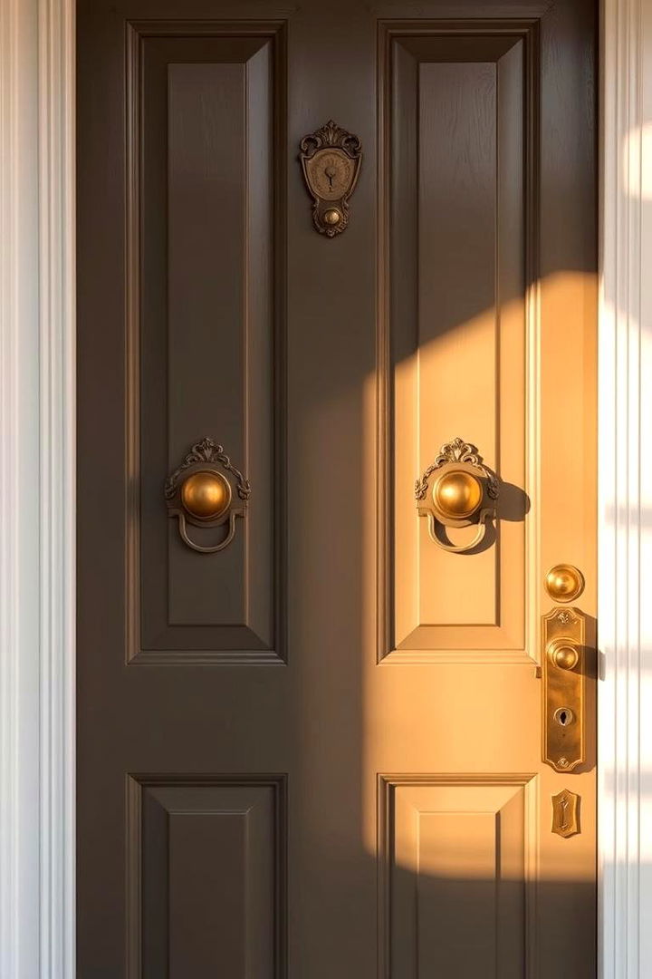 Antique Hardware - 22 Front Door Decor Ideas