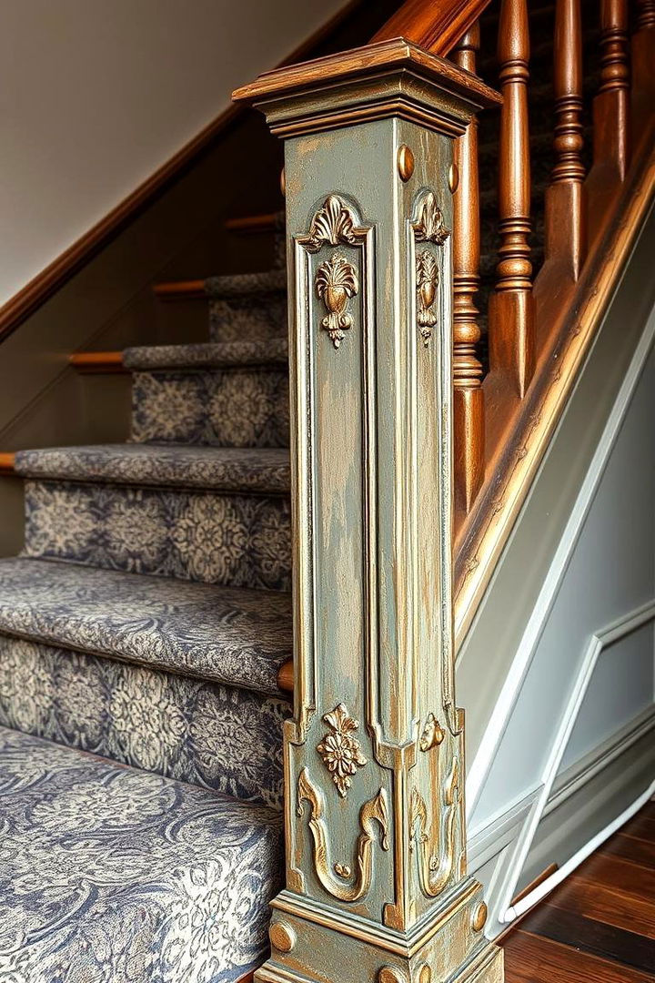 Antique Inspired Risers for Vintage Allure - 22 Stair Riser Ideas