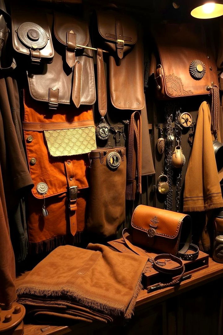 Antique Leather and Fabric Textures - 22 Steampunk Interior Design Ideas