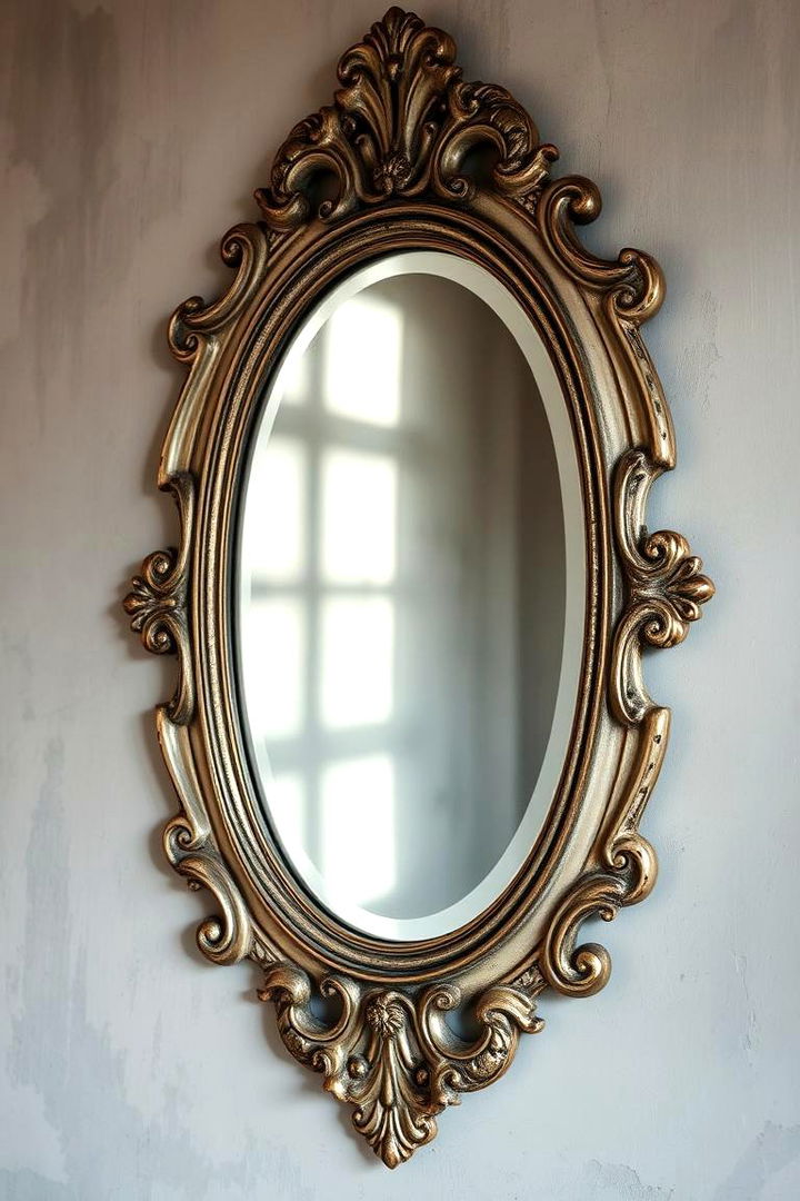 Antique Mirror Accents - 22 Rustic Wall Decor Ideas